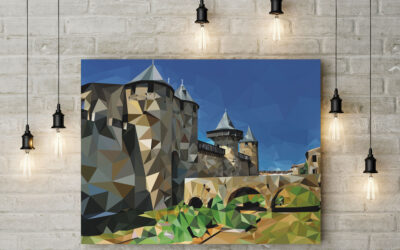 Cité de Carcassonne en Low Poly
