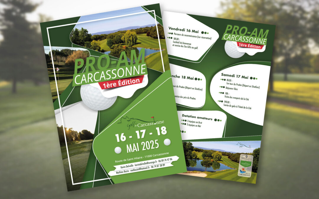 Affiche Tournoi Pro-Am – Golf de Carcassonne